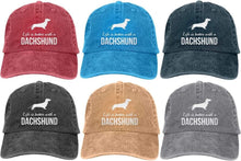 Load image into Gallery viewer, Image of Dachshund baseball caps in six different colors