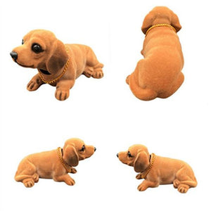 Image of the collage of dachshund bobblehead