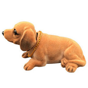 Image of red dachshund bobble head