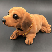Load image into Gallery viewer, Image of red dachshund bobblehead for car