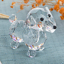 Load image into Gallery viewer, Image of a beautiful crystal dachshund figurine