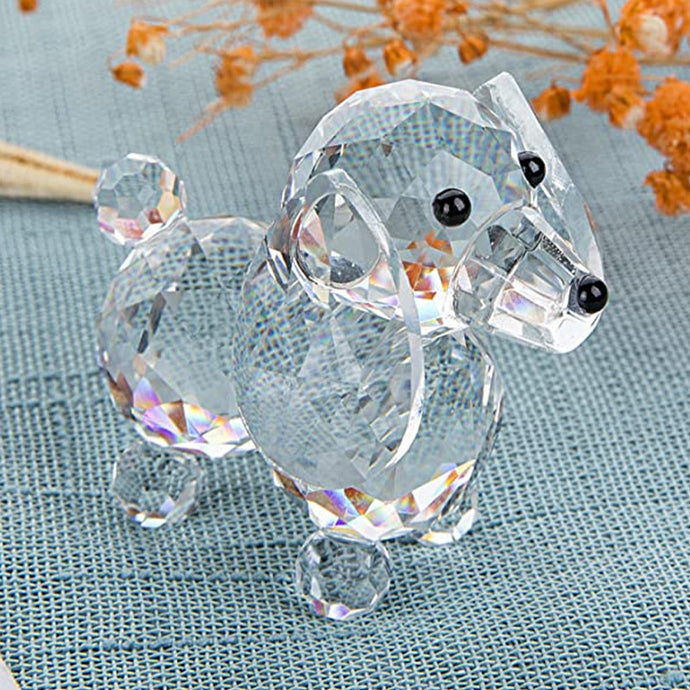 Image of a beautiful crystal dachshund figurine