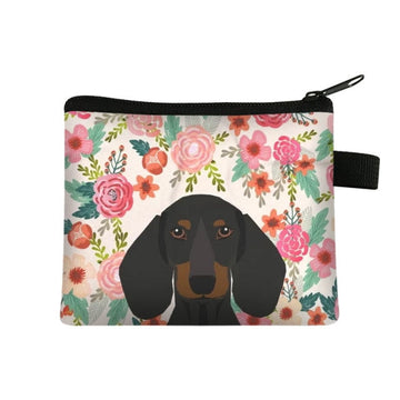 Dachshund In Bloom Coin Purse 360x