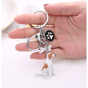 Dachshund Love 3D Metal Keychain-Key Chain-Accessories, Dachshund, Dogs, Keychain-Jack Russell Terrier-16