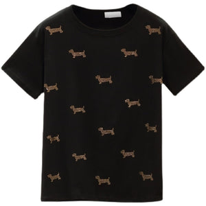 Dachshund Love Beaded T Shirts-Apparel-Apparel, Dachshund, Dogs, Shirt, T Shirt-8