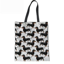 Load image into Gallery viewer, Dachshund Love Large Canvas Handbags-Accessories-Accessories, Bags, Dachshund, Dogs-4