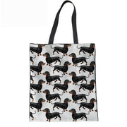 Dachshund Love Large Canvas Handbags-Accessories-Accessories, Bags, Dachshund, Dogs-4