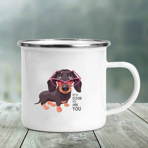 Dachshund Love Printed Enamel Mugs-Mug-Dachshund, Dogs, Home Decor, Mugs-11