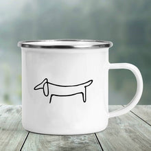 Load image into Gallery viewer, Dachshund Love Printed Enamel Mugs-Mug-Dachshund, Dogs, Home Decor, Mugs-12