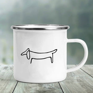 Dachshund Love Printed Enamel Mugs-Mug-Dachshund, Dogs, Home Decor, Mugs-12