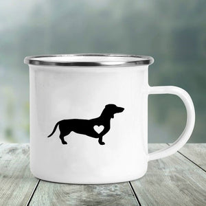 Dachshund Love Printed Enamel Mugs-Mug-Dachshund, Dogs, Home Decor, Mugs-6