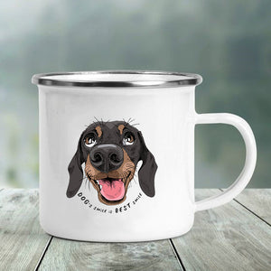 Dachshund Love Printed Enamel Mugs-Mug-Dachshund, Dogs, Home Decor, Mugs-8