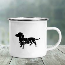 Load image into Gallery viewer, Dachshund Love Printed Enamel Mugs-Mug-Dachshund, Dogs, Home Decor, Mugs-9