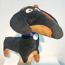 Load image into Gallery viewer, Image of a person holding super cute Weiner dog stuffed animal plush toy