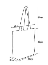 Load image into Gallery viewer, Image of the size of dog tote bag