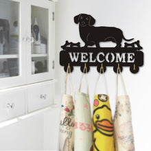 Load image into Gallery viewer, Dachshund Love Welcome Wall Hook-Home Decor-Dachshund, Dogs, Home Decor, Wall Hooks-3