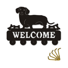 Load image into Gallery viewer, Dachshund Love Welcome Wall Hook-Home Decor-Dachshund, Dogs, Home Decor, Wall Hooks-5