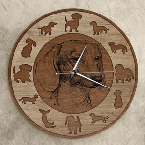 Image of a dachshund clock