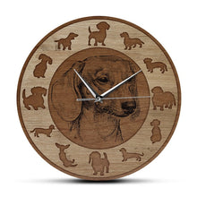 Load image into Gallery viewer, Image of a weenie dog clock