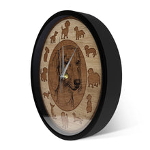 Load image into Gallery viewer, Image of a weenie dog wall clock