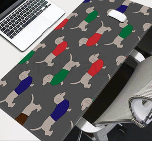 Image of dachshund mousepad in infinite dachshunds design 2