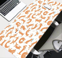 Load image into Gallery viewer, Image of dachshund mousepad in infinite dachshunds design 3