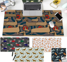 Load image into Gallery viewer, Image of four dachshund mousepads in the adorable Dachshund designs