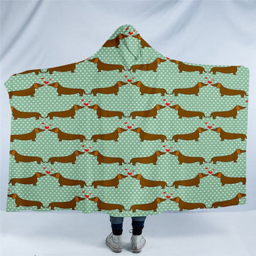 Image of dachshund plush blanket