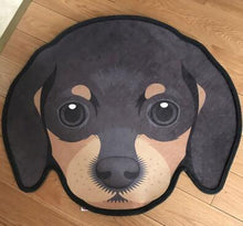 Load image into Gallery viewer, Image of a Dachshund rug in the cutest Dachshund face