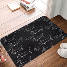 Load image into Gallery viewer, Image of a dachshund rug featuring pablo multiple dachshunds