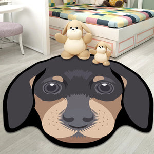 Image of a dachshund rug in a children's room