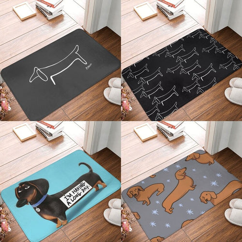 Image of four dachshund rugs