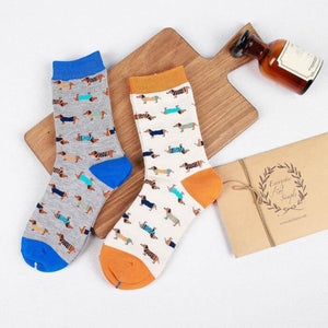 Image of 2 pair of cutest Dachshund socks