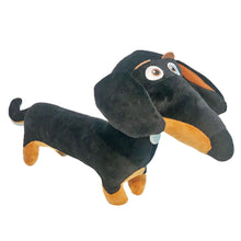 Load image into Gallery viewer, Image of a super cute Dachshund stuffed animal plush toy on white background - side view