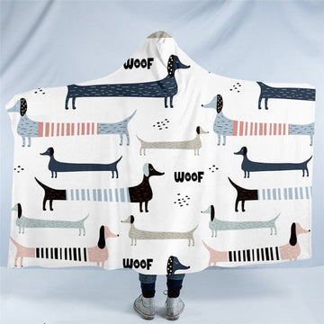 Image of dachshund throws and blankets