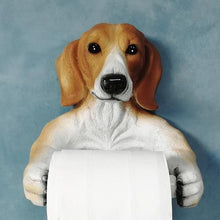 Load image into Gallery viewer, Dachshund Love Toilet Roll Holders-Home Decor-Bathroom Decor, Dachshund, Dogs, Home Decor-Chocolate / Red and White-1