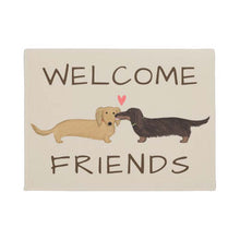 Load image into Gallery viewer, Image of dachshund welcome mat