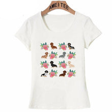 Load image into Gallery viewer, Dachshunds in Bloom Womens T ShirtApparel