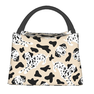 Image of a dalmatian bag in the cutest Dalmatian design