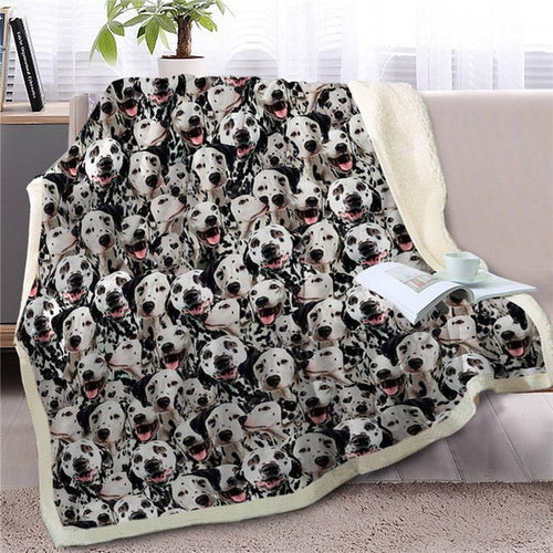 Sweetest Dalmatian Dreams Warm Blanket - Series 2-Home Decor-Blankets, Dalmatian, Dogs, Home Decor-Dalmatian-Medium-1