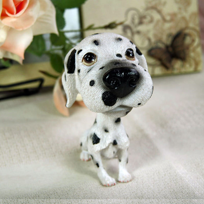 Image of an adorable realistic and lifelike Dalmatian bobblehead