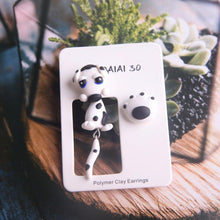 Load image into Gallery viewer, Dalmatian Love Handmade Polymer Clay EarringsDog Themed Jewellery
