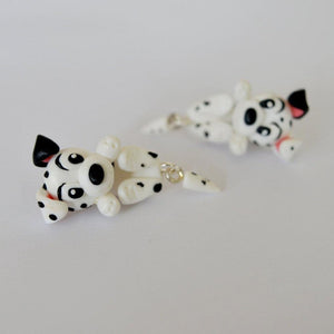 Dalmatian Love Handmade Polymer Clay EarringsDog Themed Jewellery