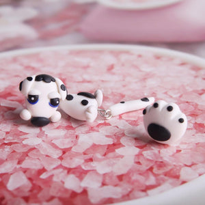 Dalmatian Love Handmade Polymer Clay EarringsDog Themed Jewellery