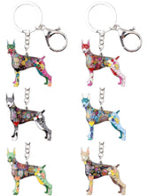Load image into Gallery viewer, Beautiful Doberman Love Enamel Keychains-Accessories-Accessories, Doberman, Dogs, Keychain-1