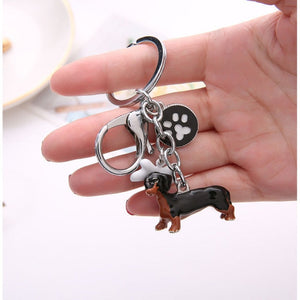 Doberman Love 3D Metal Keychain-Key Chain-Accessories, Doberman, Dogs, Keychain-Dachshund-11