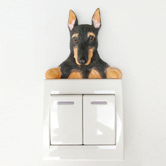 Doberman Love 3D Wall Sticker-Home Decor-Doberman, Dogs, Home Decor, Wall Sticker-Doberman-1