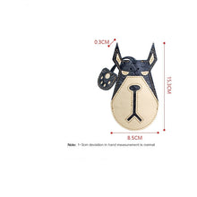Load image into Gallery viewer, Doberman Love Large Genuine Leather Keychains-Accessories-Accessories, Doberman, Dogs, Keychain-12