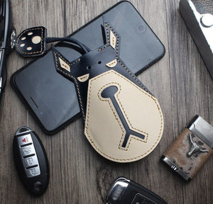Doberman Love Large Genuine Leather Keychains-Accessories-Accessories, Doberman, Dogs, Keychain-17