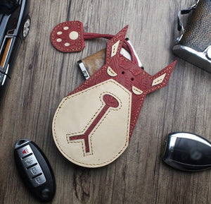 Doberman Love Large Genuine Leather Keychains-Accessories-Accessories, Doberman, Dogs, Keychain-30